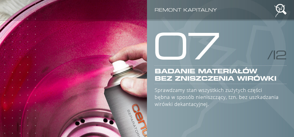 Badanie materiałów bez zniszczenia wirówki