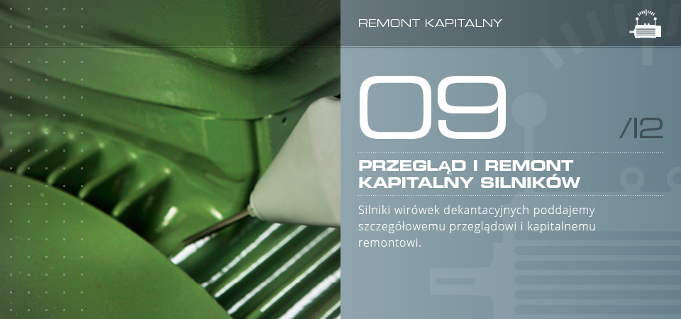 Przegląd i remont kapitalny silników