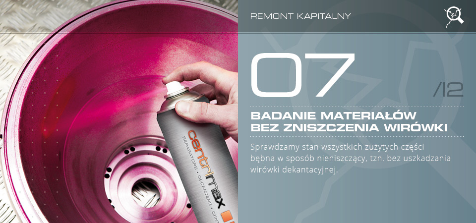 Badanie materiałów bez zniszczenia wirówki