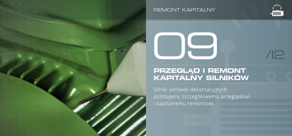 Przegląd i remont kapitalny silników