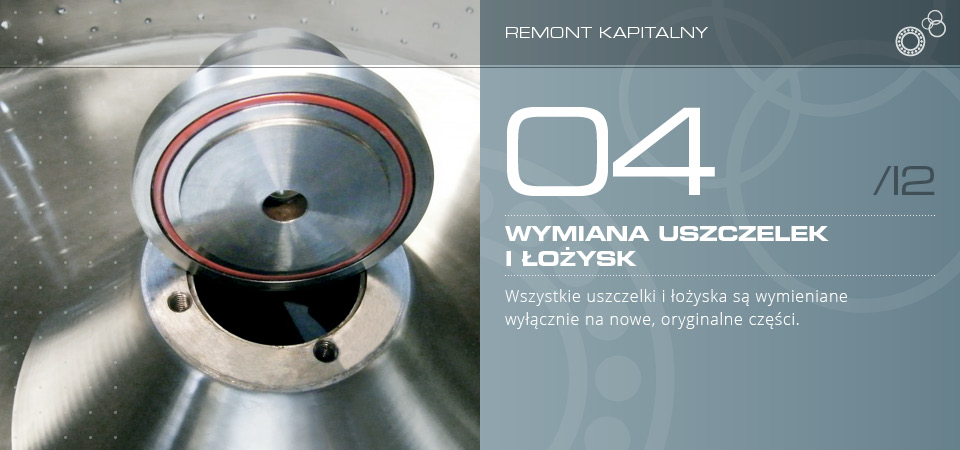 Wymiana uszczelek i łożysk