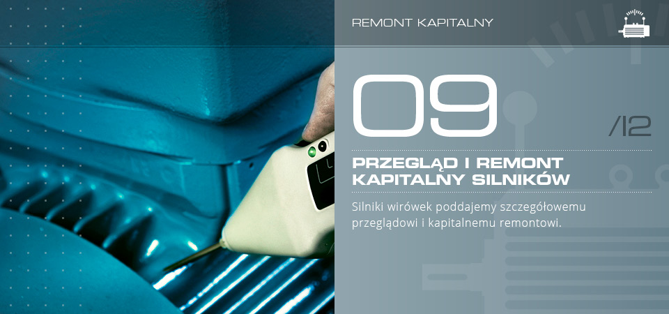 Przegląd i remont kapitalny silników