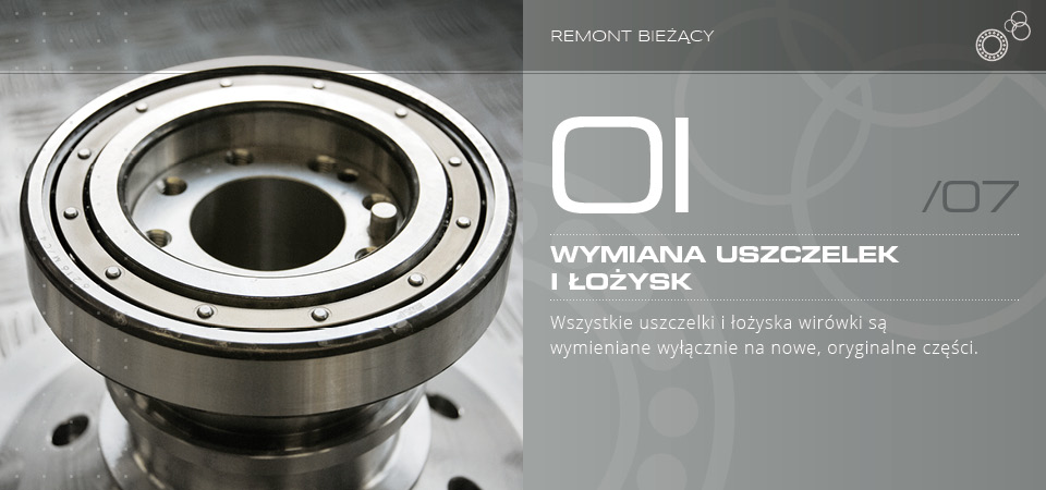 Wymiana uszczelek i łożysk