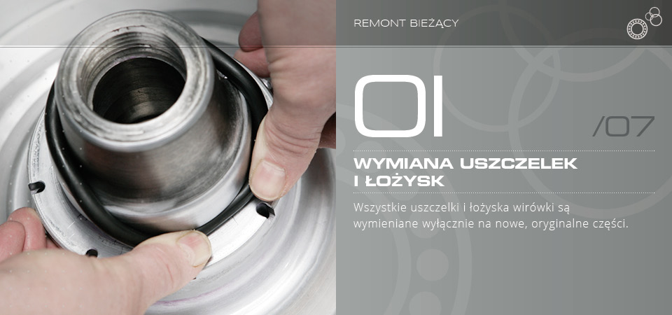 Wymiana uszczelek i łożysk