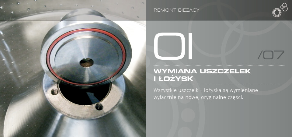 Wymiana uszczelek i łożysk